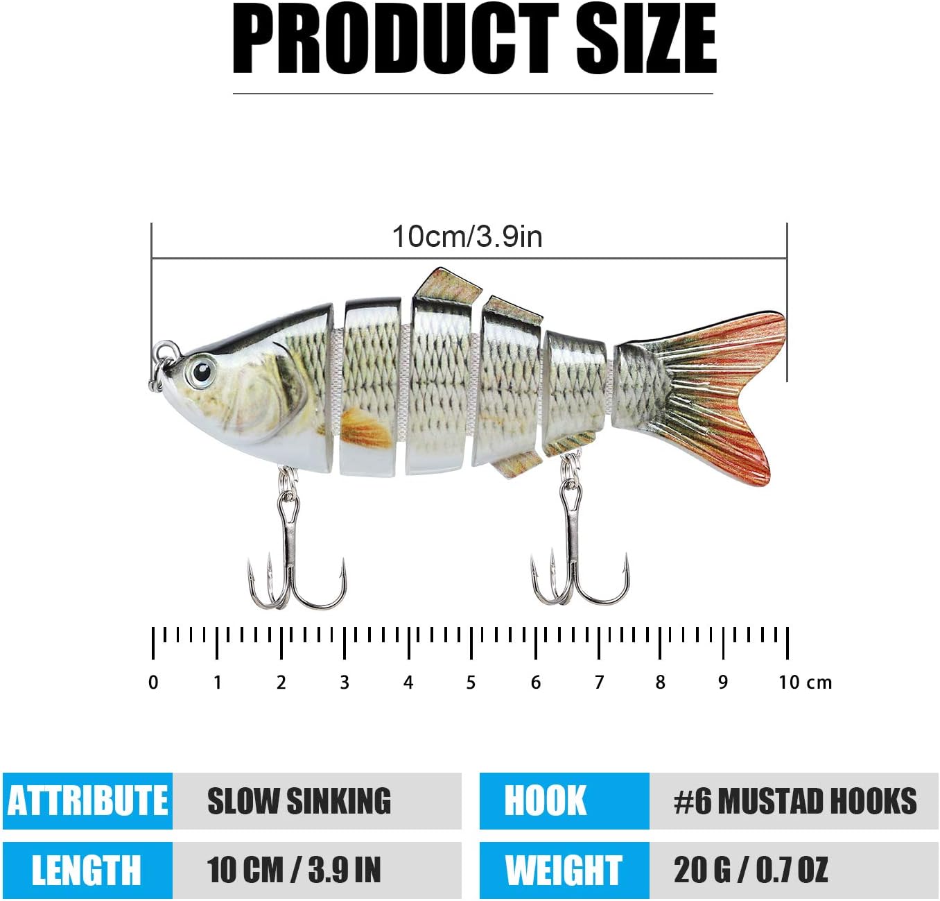 Maliben | 6-Segment Lifelike Fishing Lures