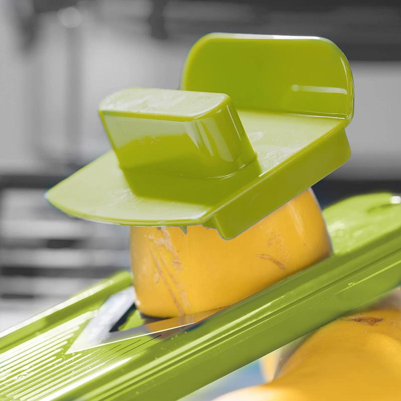 Maliben | Cutmate Multifunctional Vegetable Cutter 12-In-1 | With Collection Container & Finger Guard | Stainless Steel Blades | Compact & Safe