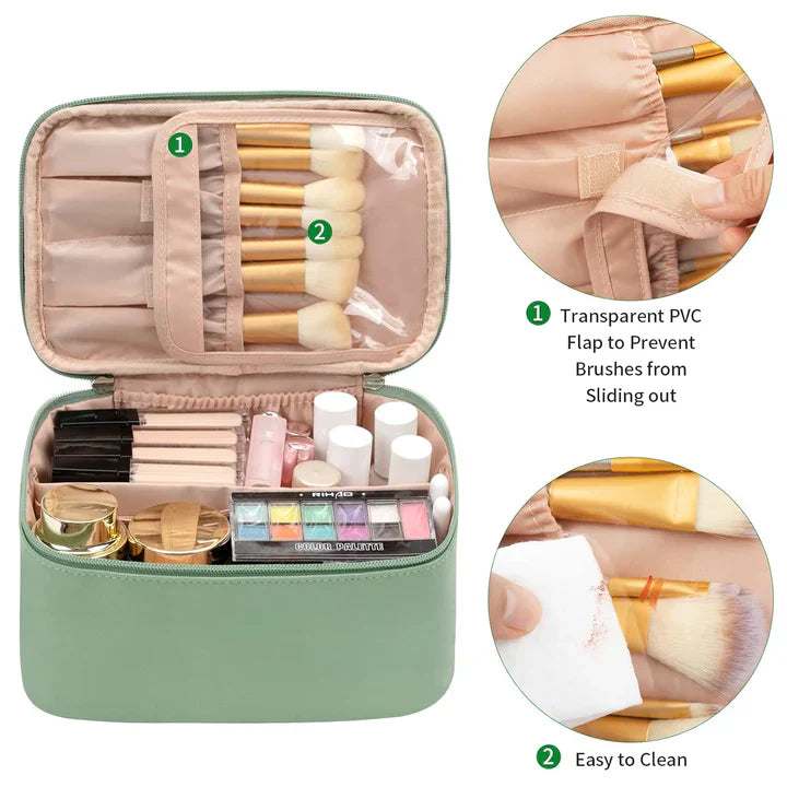 Maliben | Practical Make-Up Organizer For Traveling | With Compartments And Dividers