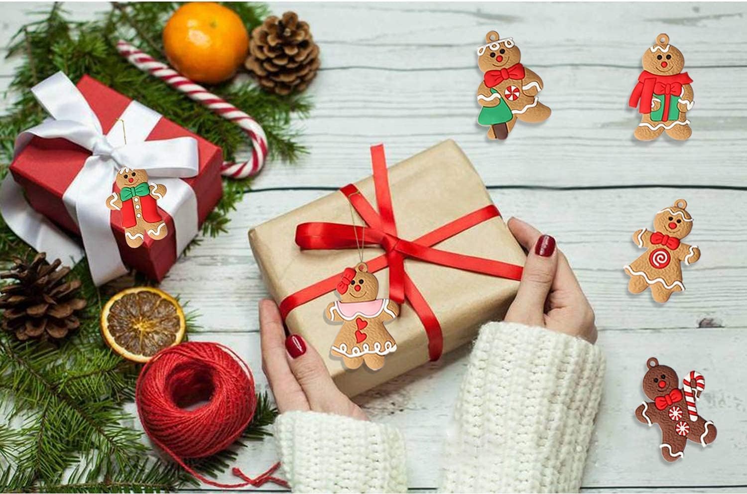 Maliben | Set Of 12 Gingerbread Ornaments - Sweetbakes