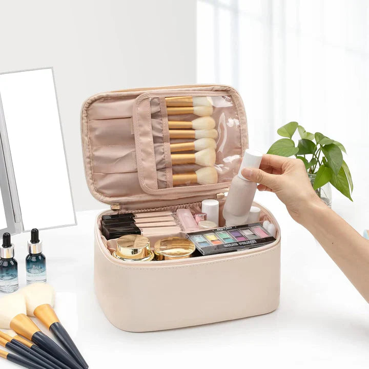 Maliben | Practical Make-Up Organizer For Traveling | With Compartments And Dividers