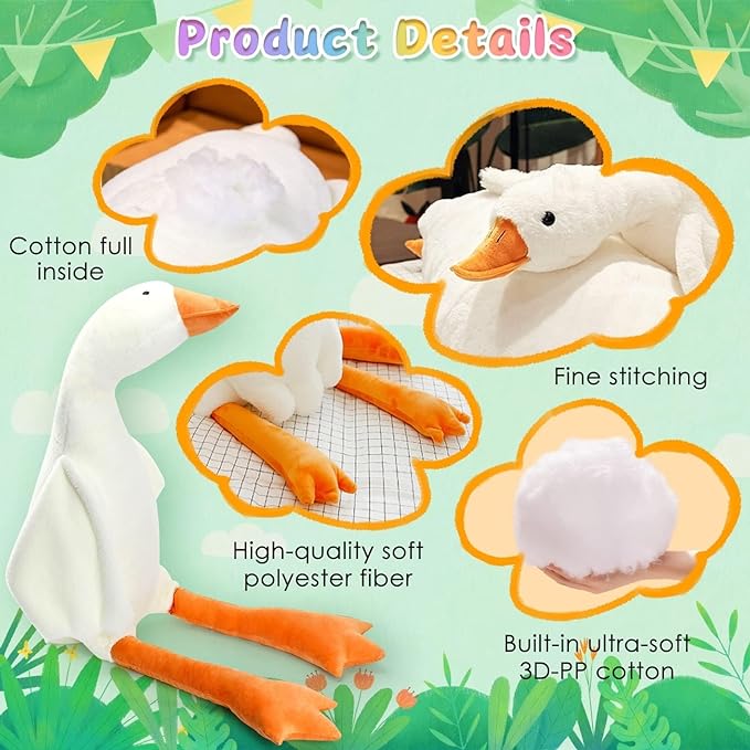 Maliben | Wings Of Joy | Bring Joy And Hugs - Soft Plush Duck For Children