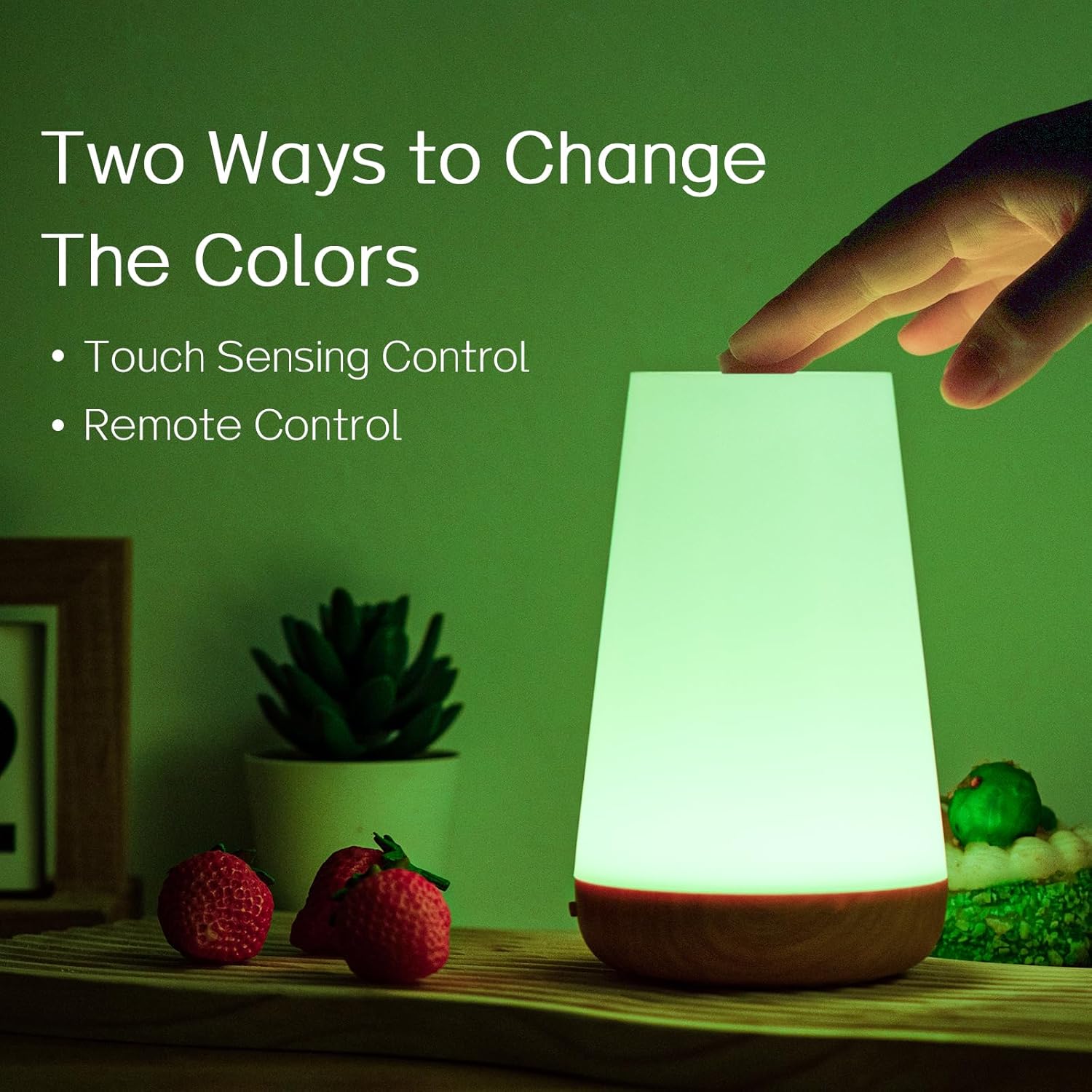 Maliben | Night Light, Led Touch Bedside Table Lamp, 13 Rgb Colours Changing