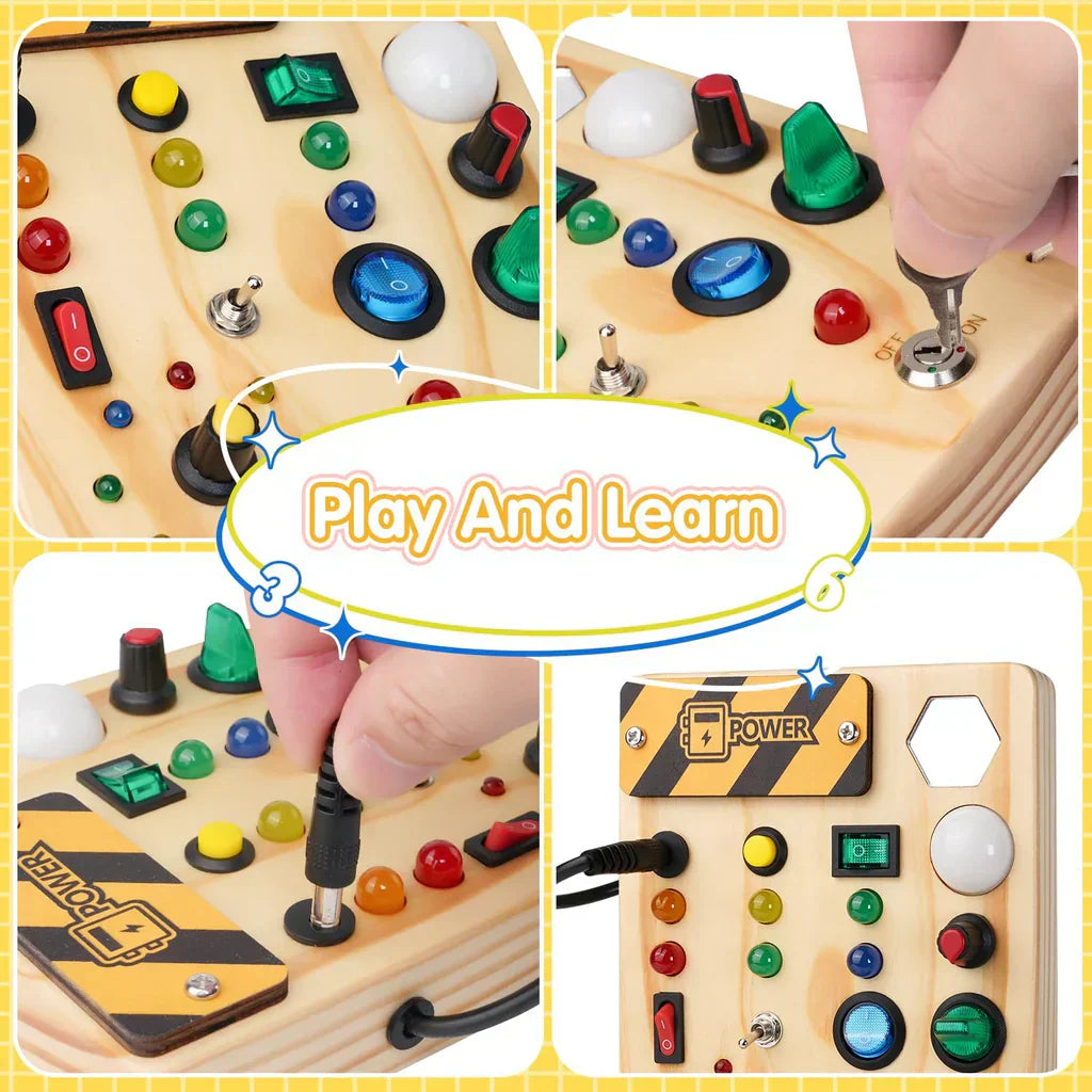 Maliben | Glowboard - Educational Pin Board For Toddlers With Led Lighting