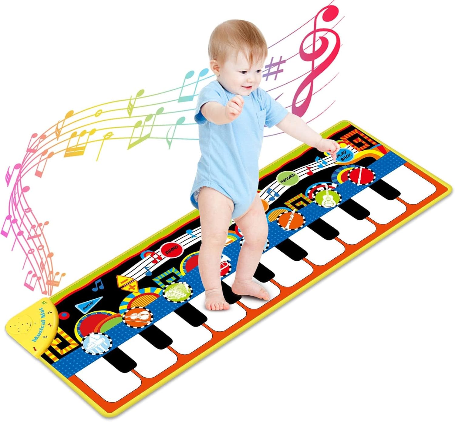 Maliben | Melodistep | Playfully Discovering - Musical Play Mat For Babies And Toddlers