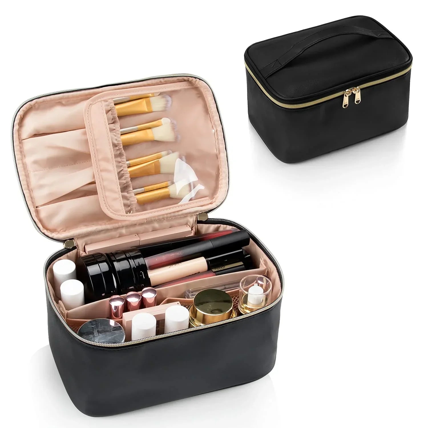 Maliben | Practical Make-Up Organizer For Traveling | With Compartments And Dividers