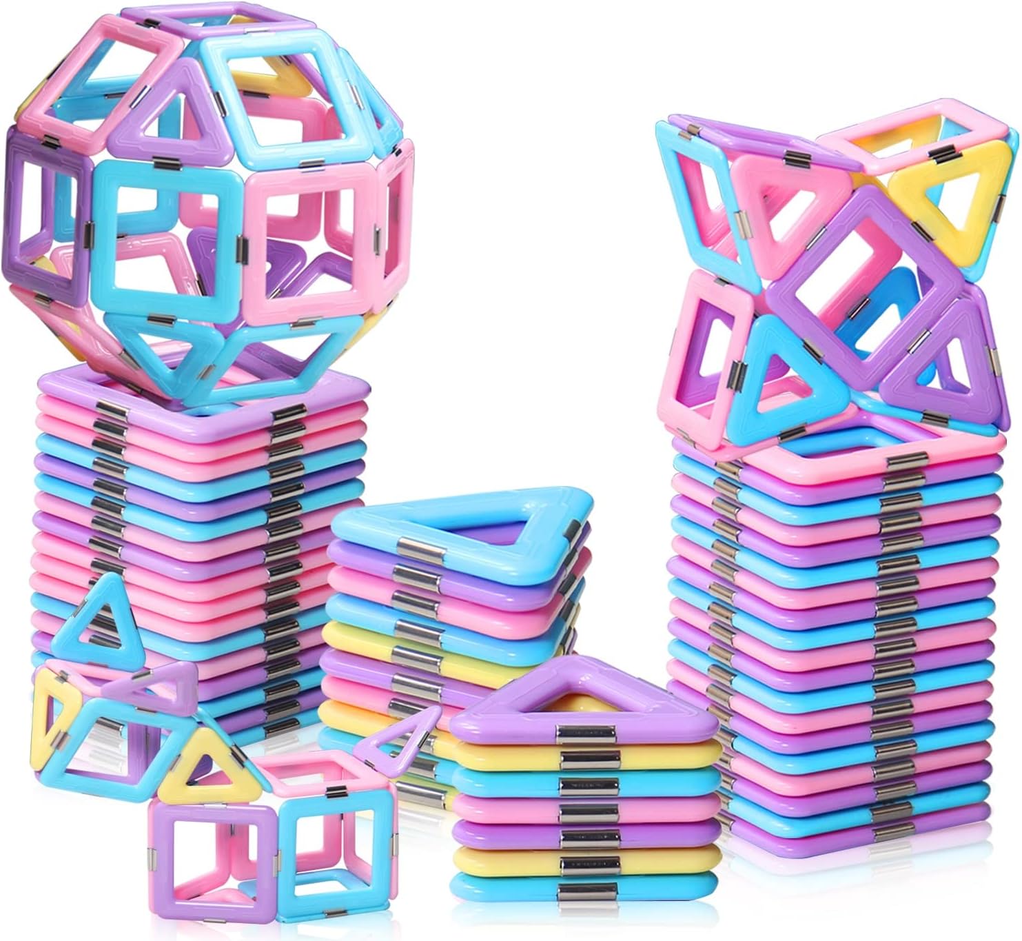 Maliben | Magnetic Tiles Toy Set - Create Endless Building Adventures