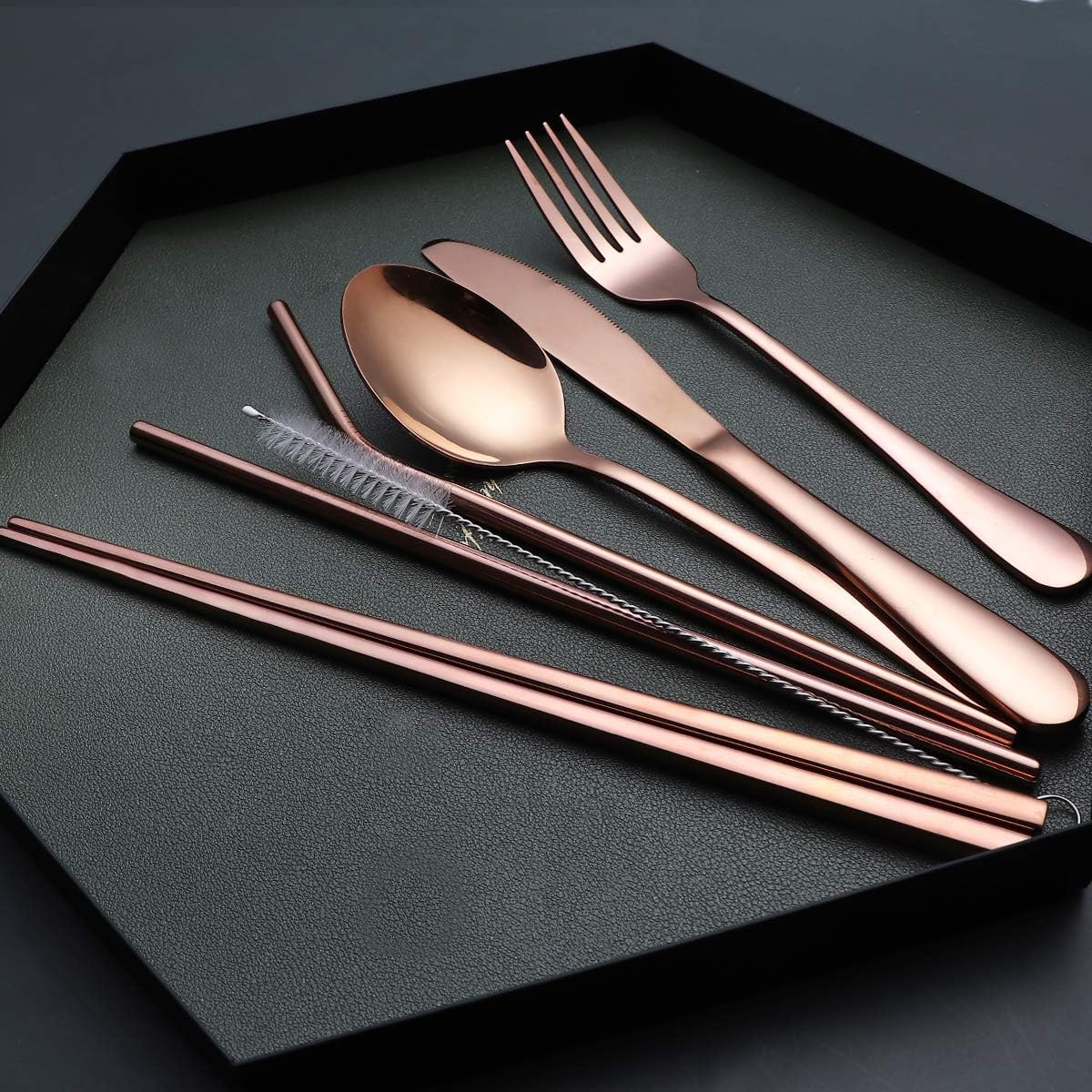 Maliben | Cutlery Set Gocutlery | 4-Piece For On The Go | Stainless Steel & Bpa-Free | With Transport Case