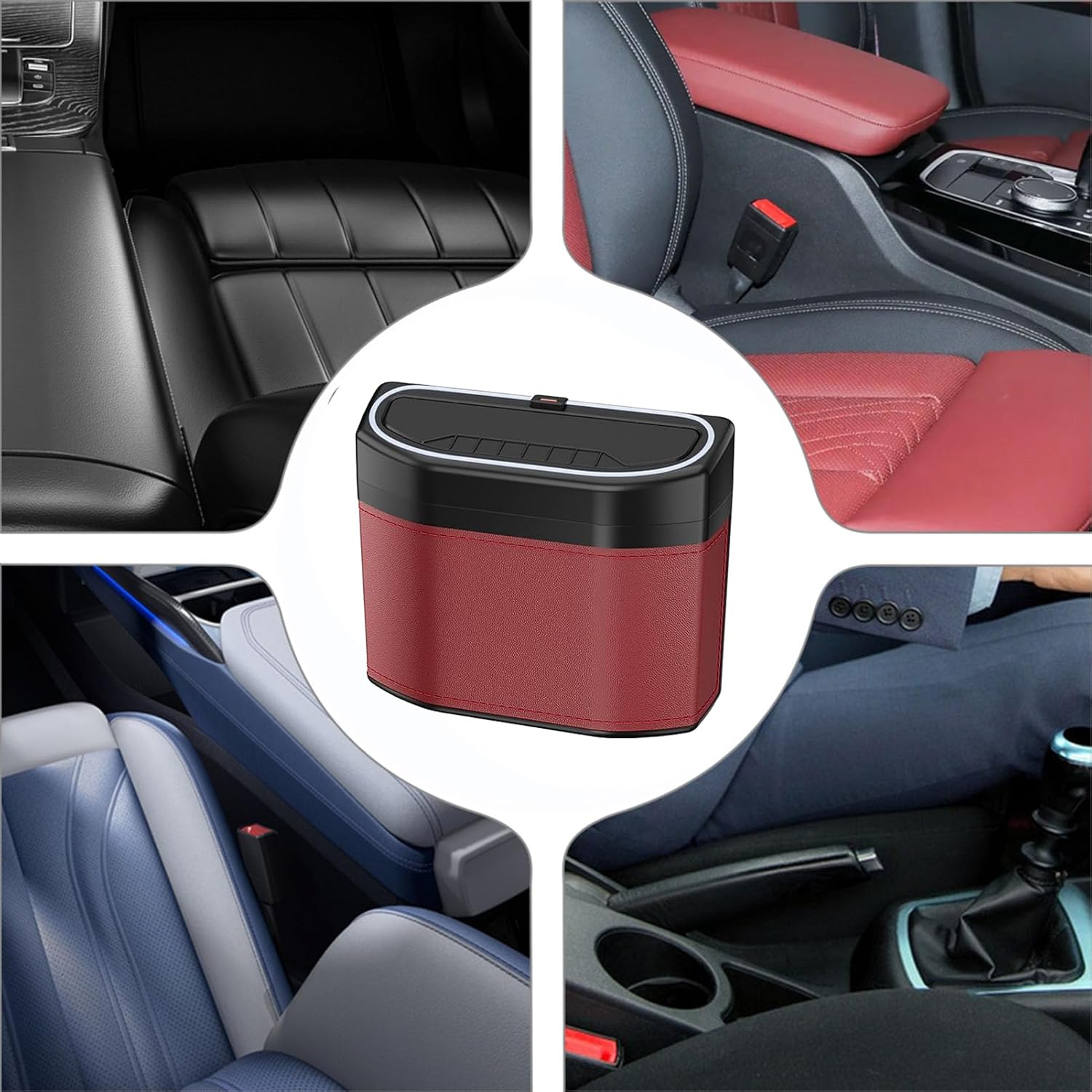 Maliben | Smell-Proof Car Trash Can With Touch Light – Lurevo