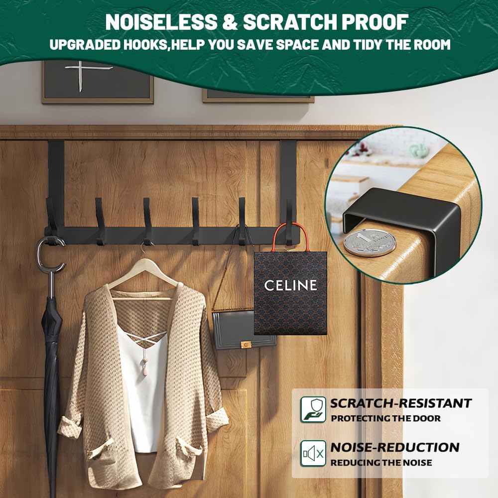 Maliben | Over Door Hanger With 6 Hooks