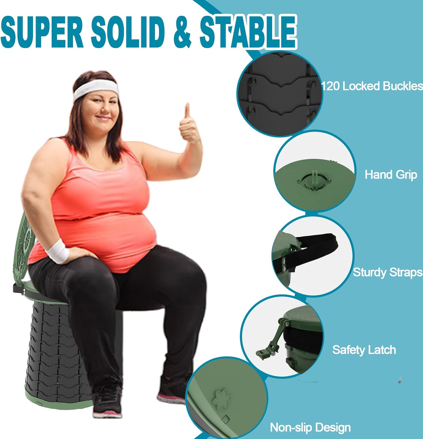 Maliben | Portable Toilet With Adjustable Height – Campmate