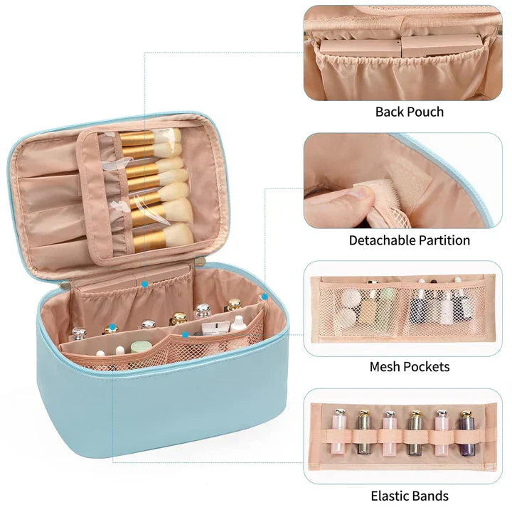 Maliben | Practical Make-Up Organizer For Traveling | With Compartments And Dividers