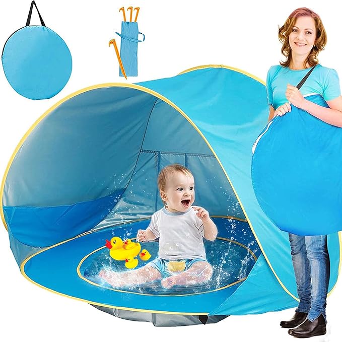 Maliben | Sunfun Tent | Safe Play In The Sun - Play Mat And Tent For Children