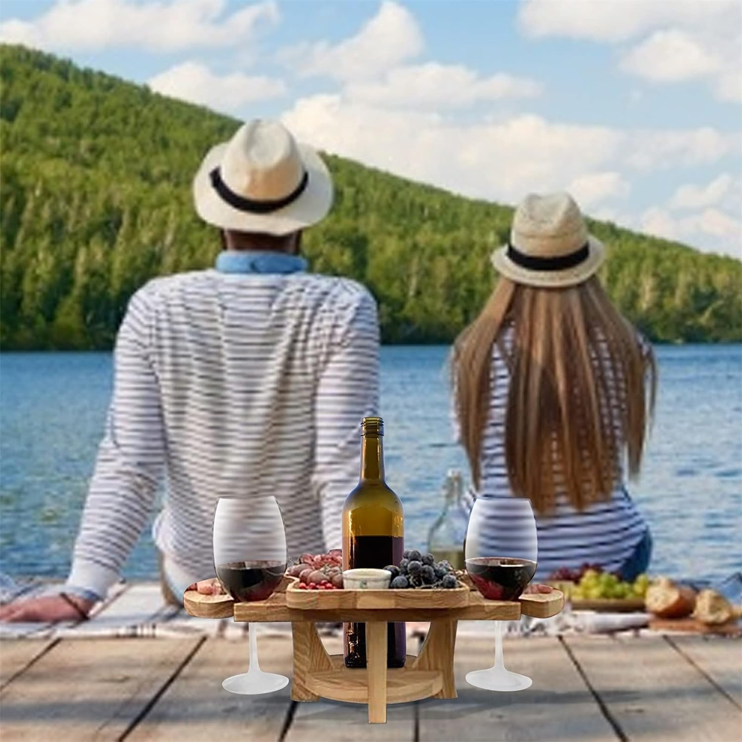 Maliben | EIndhoven 2-in-1 Fruit And Wine Glass Table Rack