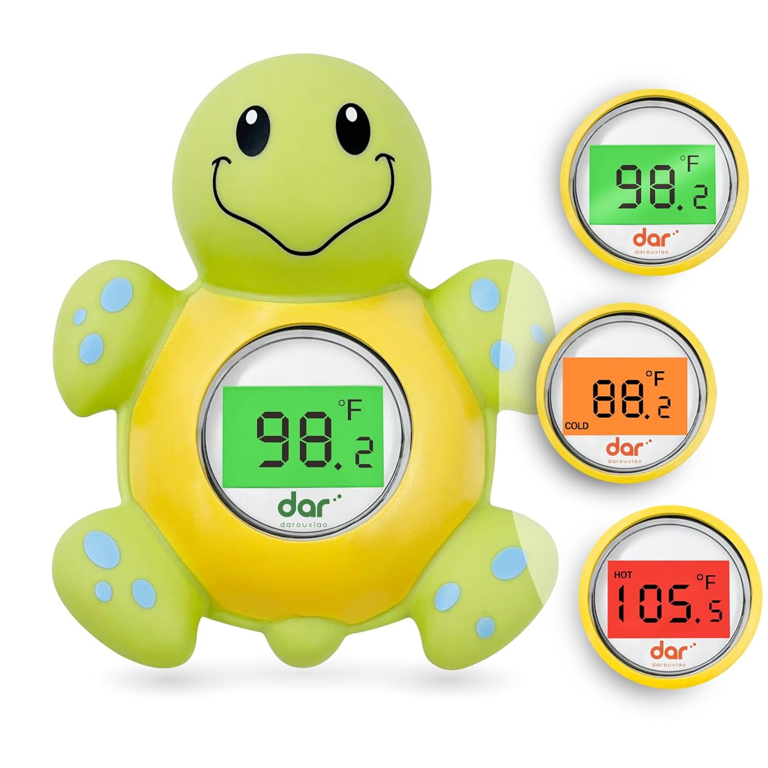 Maliben | Aquaveilig Baby Bath Thermometer – Digital Display With 3 Colors And Temperature Warning