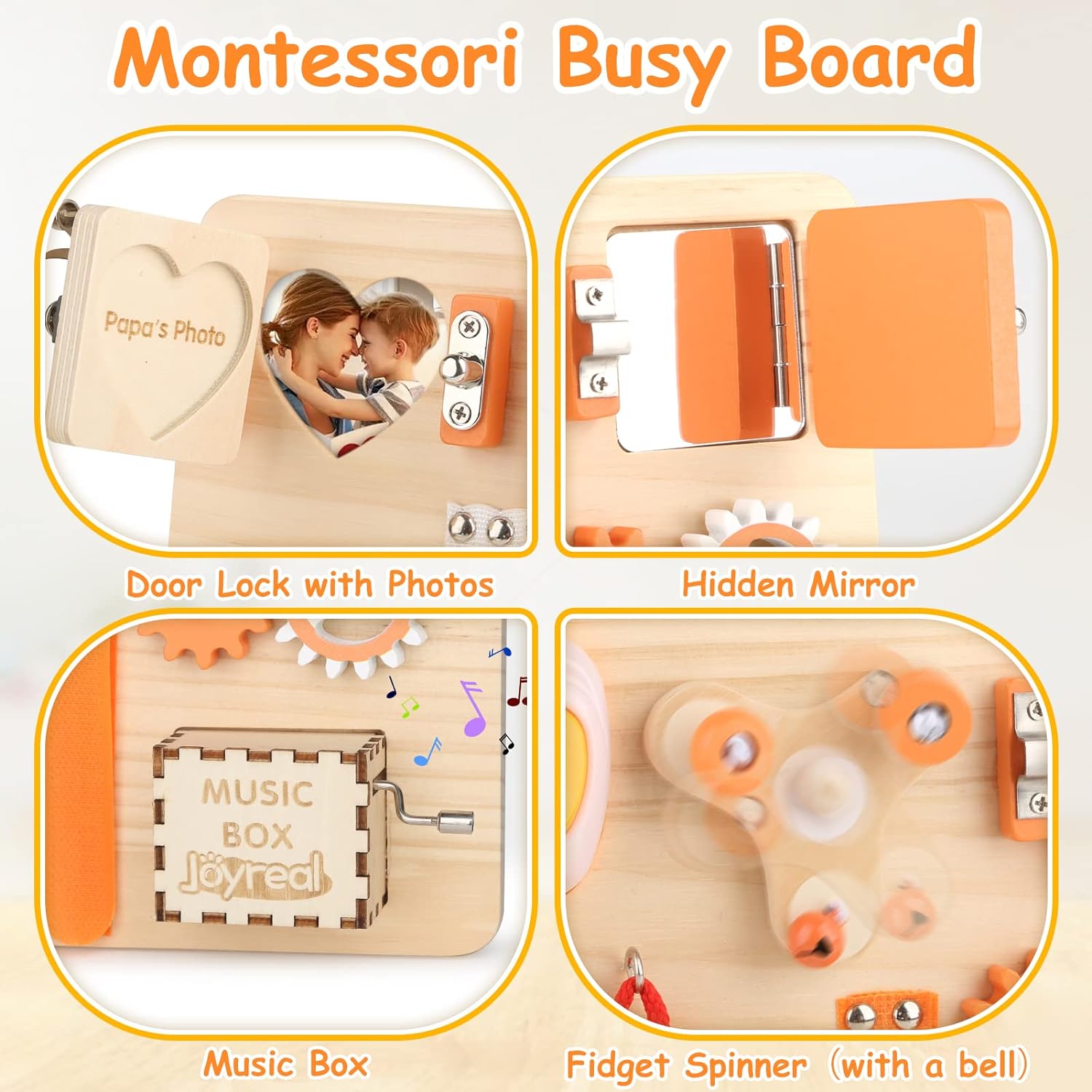 Maliben | Creative Wooden Activity Board For Kids - Play & Learn