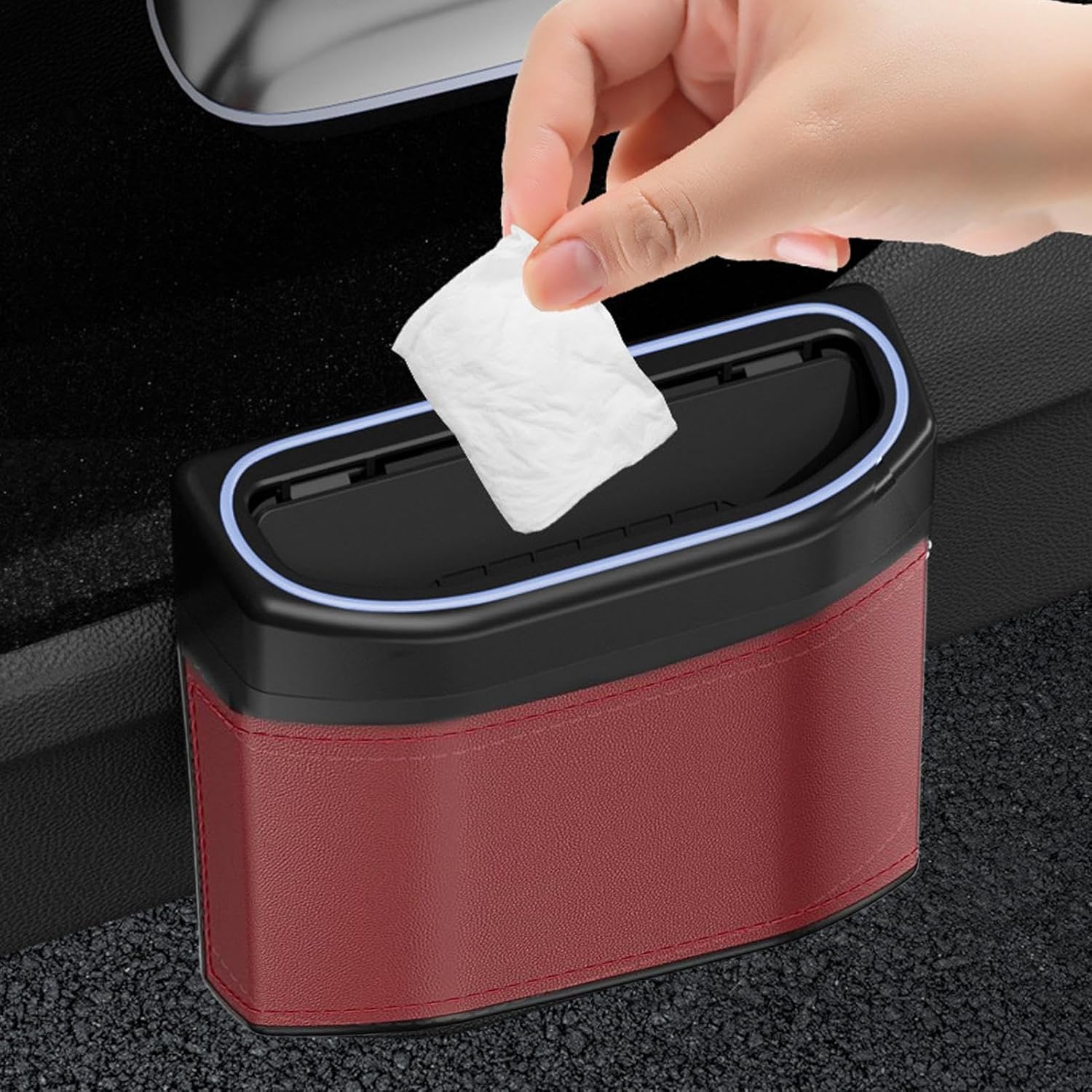 Maliben | Smell-Proof Car Trash Can With Touch Light – Lurevo