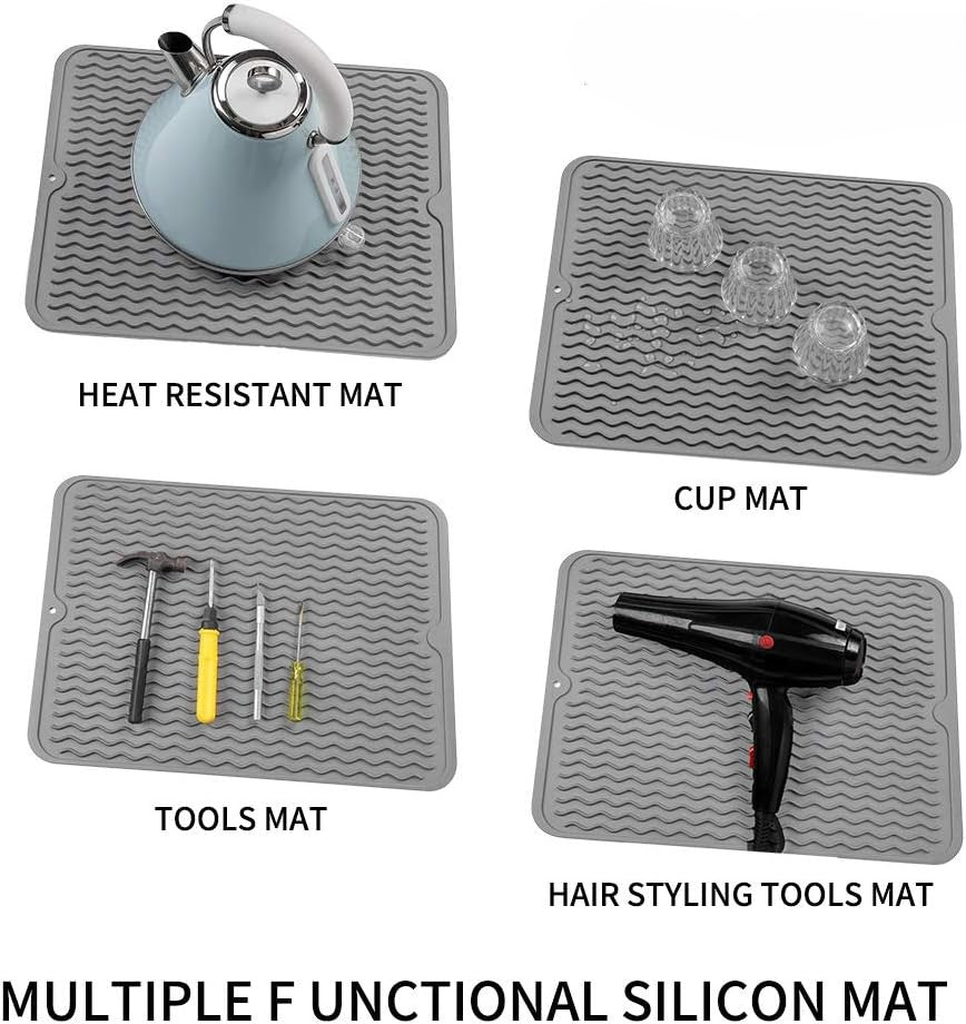 Maliben | Küchenwella Silicone Kitchen Mat | Heat Resistant & Non-Slip | Dish Mat, RefrigeraTor & Drawer Liner | Bpa-Free & Easy to Clean