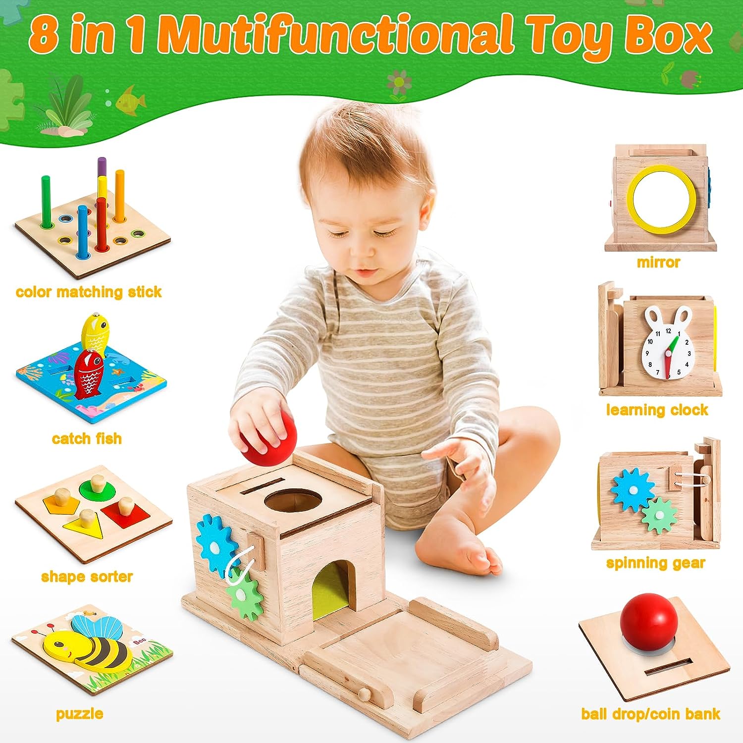 Maliben | Educational Baby Toy Set - Educational Playset For Growing Babies