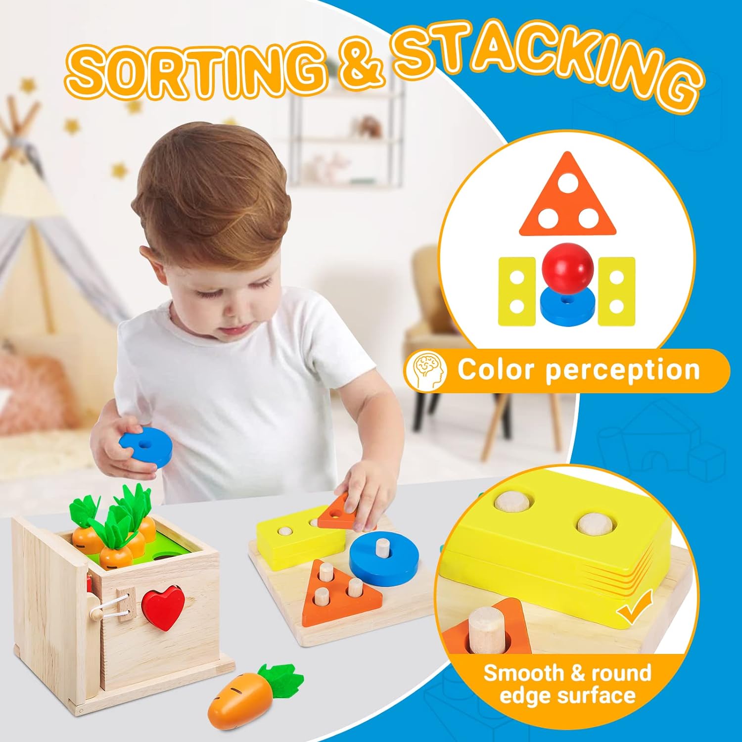 Maliben | Educational Baby Toy Set - Educational Playset For Growing Babies