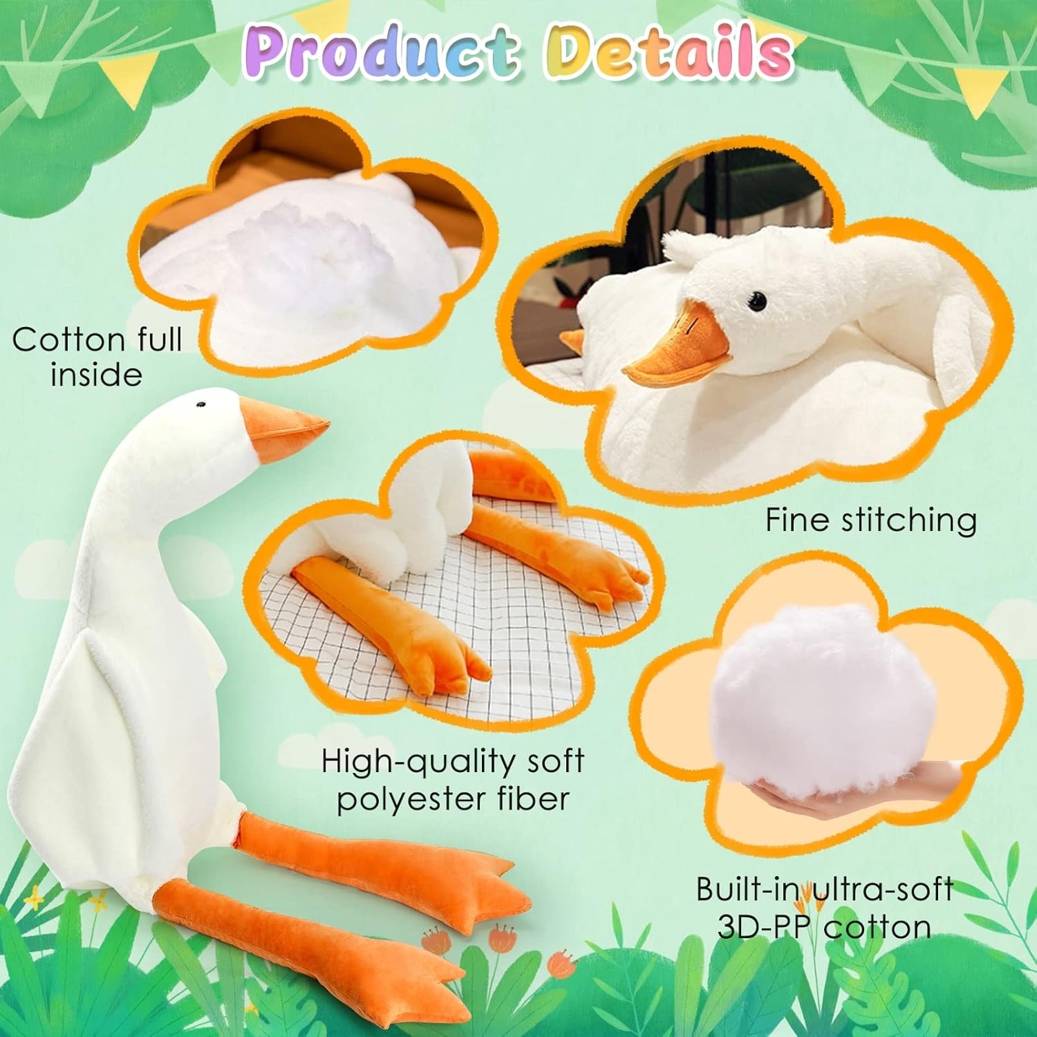 Maliben | Cuddly Giant Goose Plush – Soft Toy In Multiple Sizes