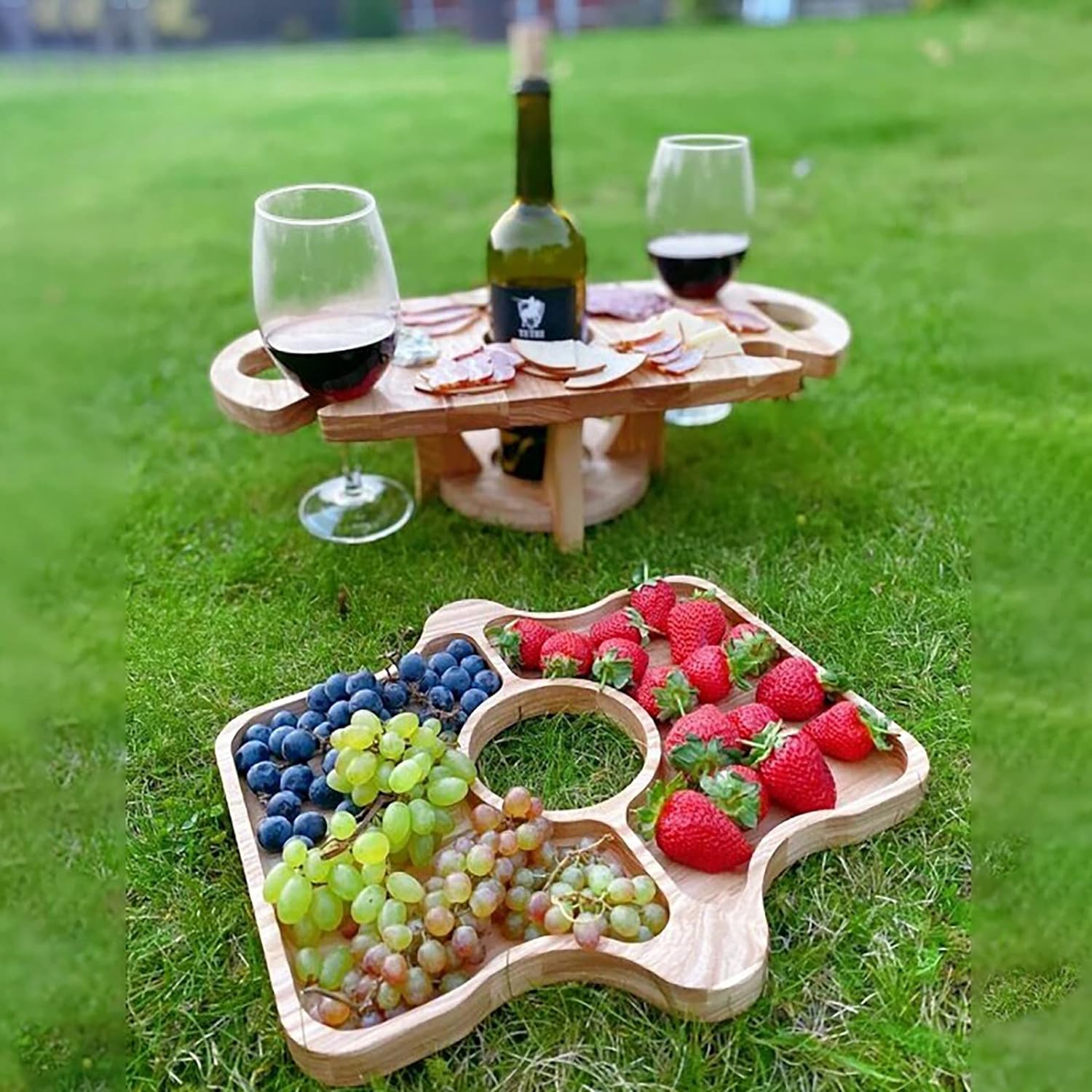 Maliben | EIndhoven 2-in-1 Fruit And Wine Glass Table Rack