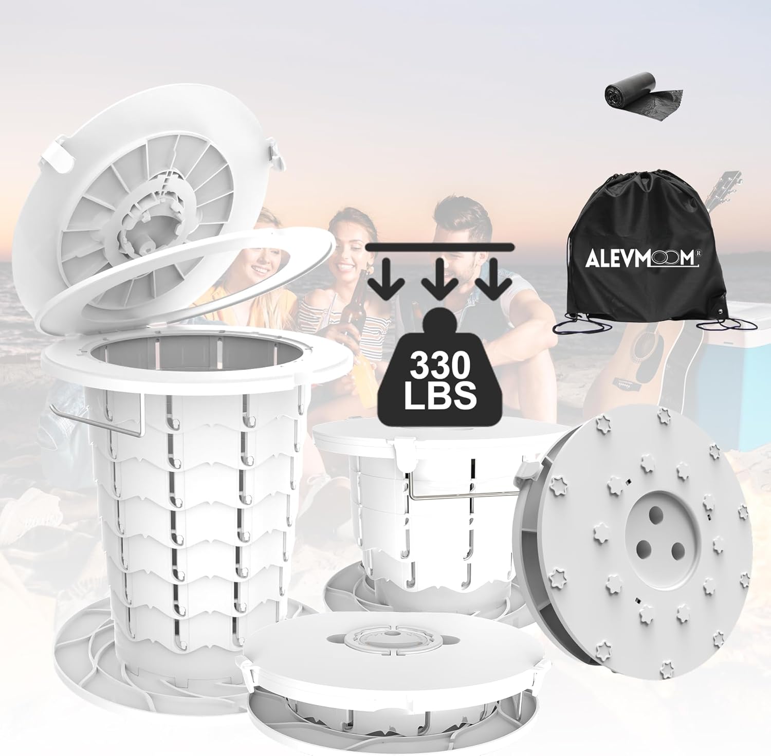 Maliben | Portable Toilet With Adjustable Height – Campmate