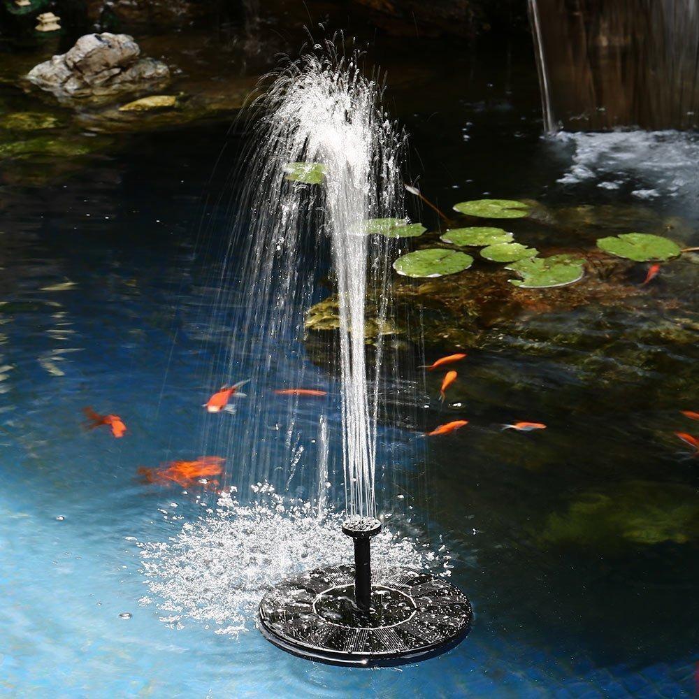 Maliben | Solar Energy Fountain Pump Watersoft – FOr Pond, Birdbath or Garden Decoration