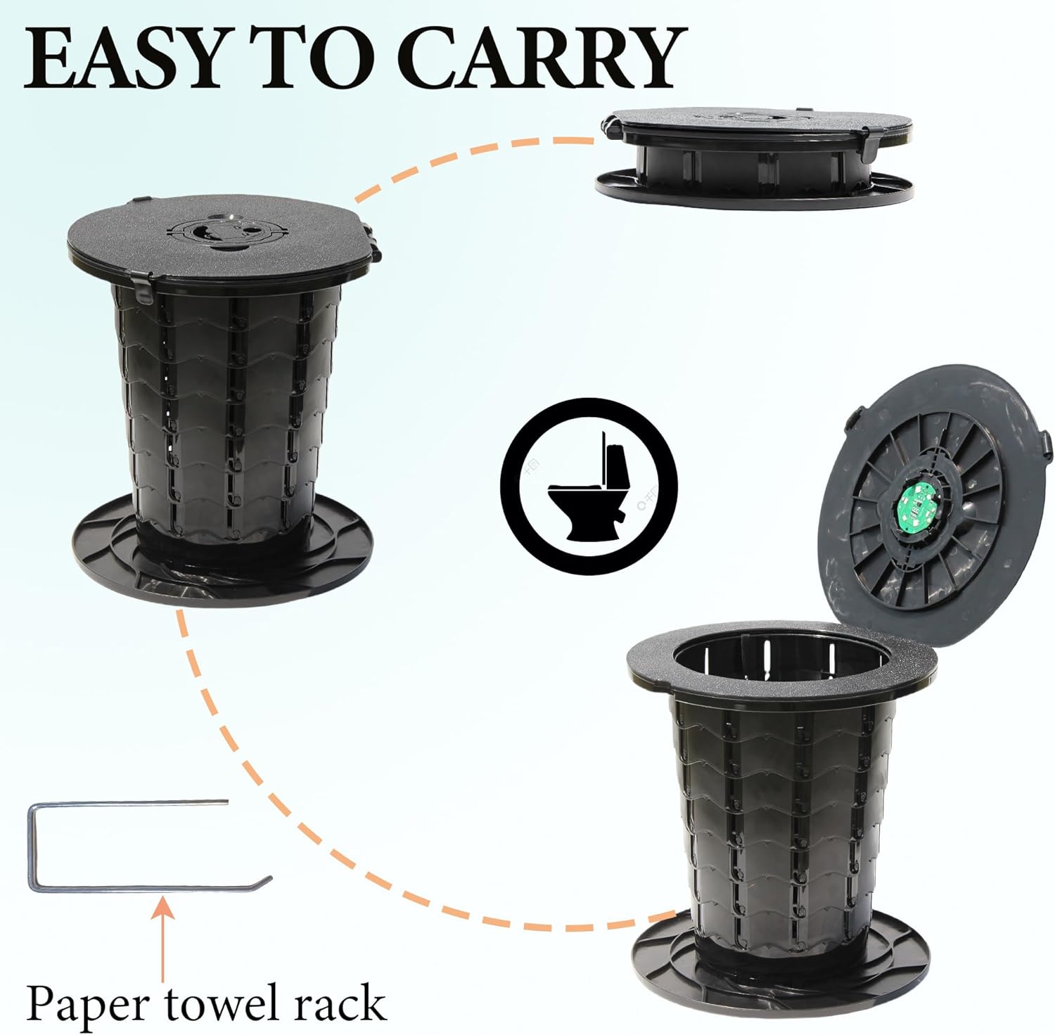 Maliben | Portable Toilet With Adjustable Height – Campmate