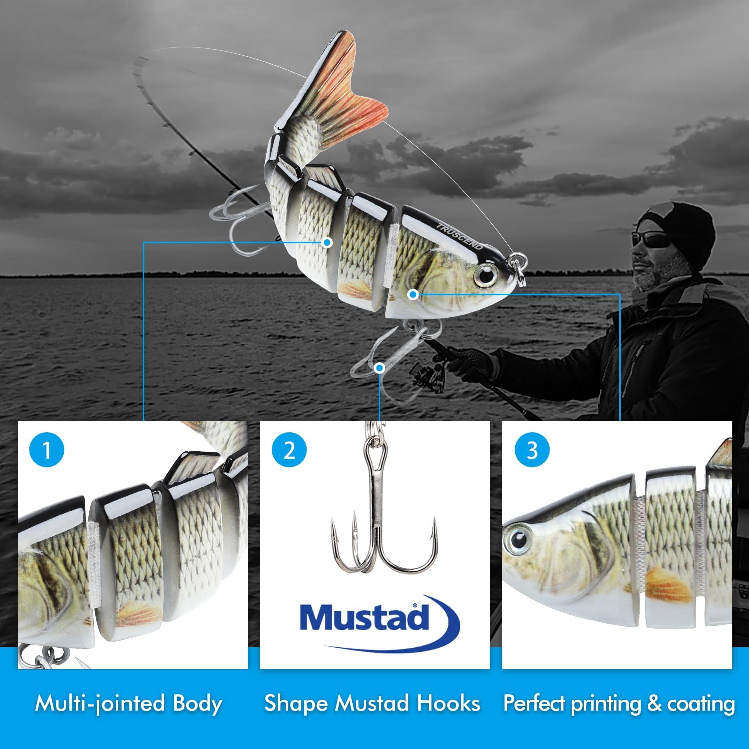 Maliben | 6-Segment Lifelike Fishing Lures