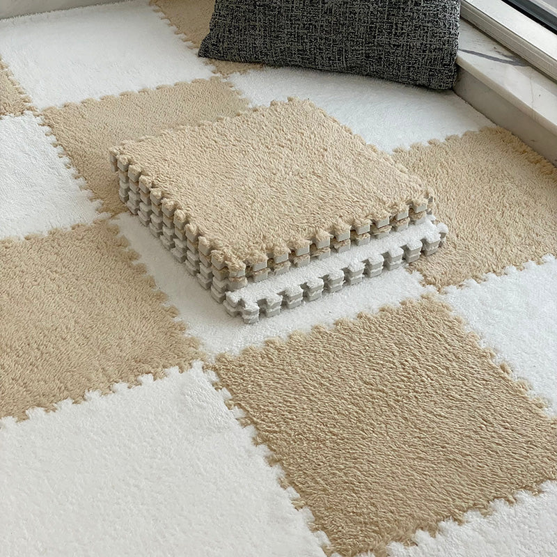 Maliben | Modern Carpet Tiles Level Loop Plug-In System Square Bedroom Carpet Tiles