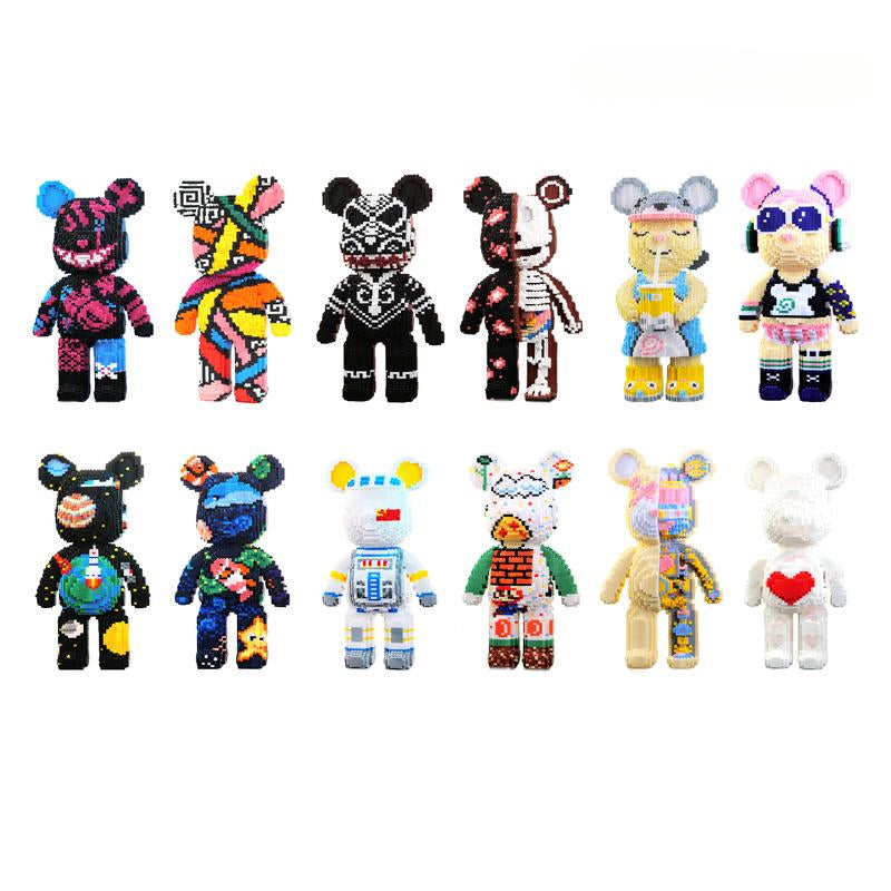Maliben | Diy Pixel Art Block Bear Figures – Creative Building & Collectible Display