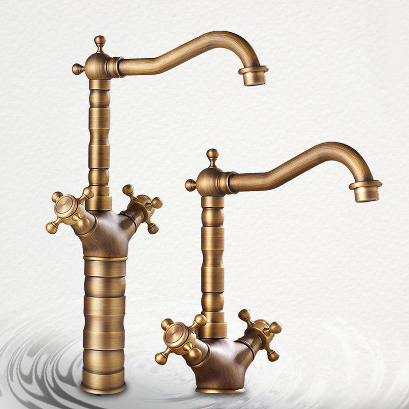 Maliben | Industrial Widespread Bathtub Faucet With Cross Handles Sink Faucet