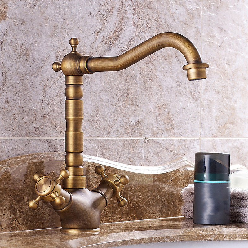 Maliben | Industrial Widespread Bathtub Faucet With Cross Handles Sink Faucet