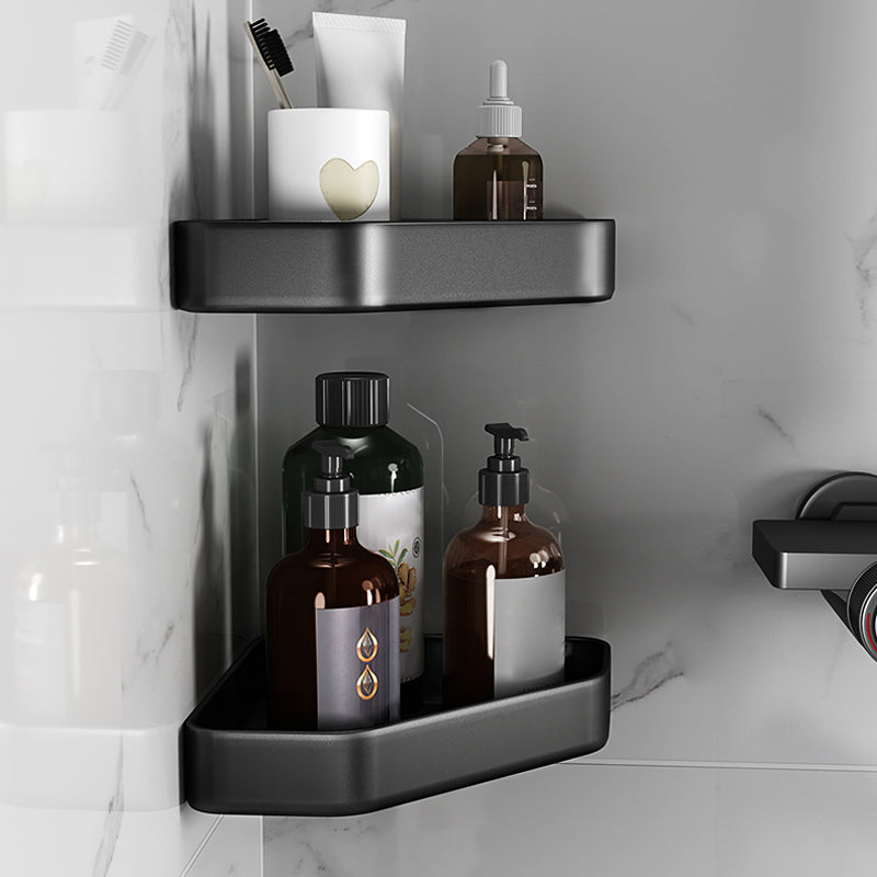 Maliben | Matt Black Bathroom Accessories Set Modern Anti-Rust 1/2/3-Piece Bathroom Shelf