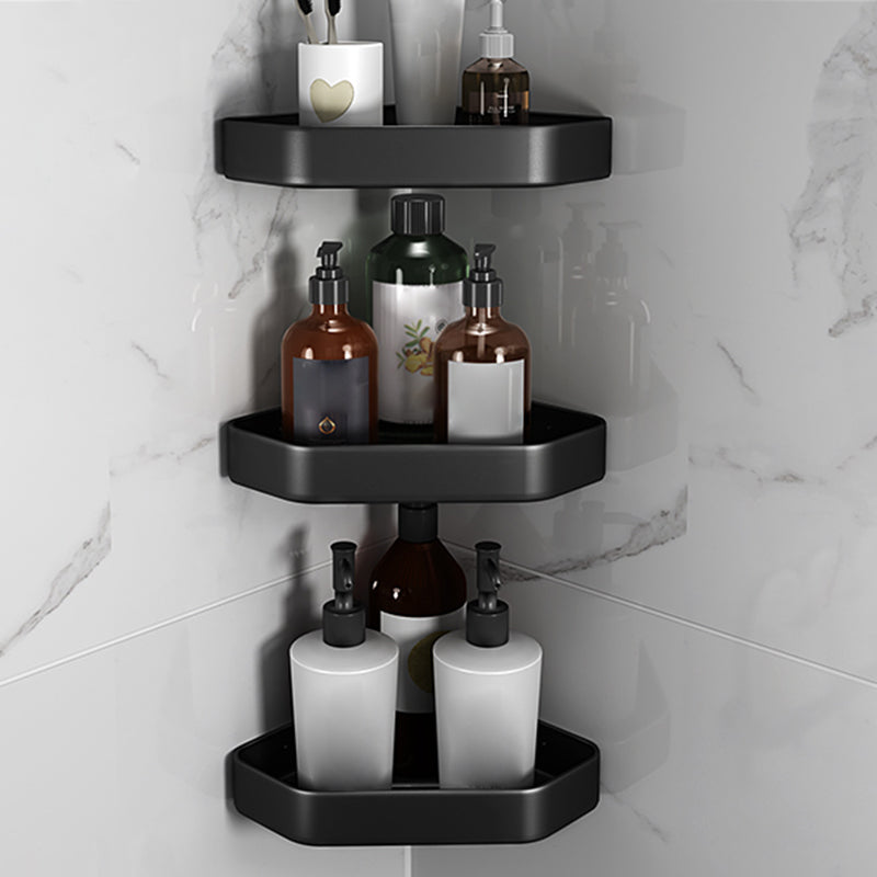 Maliben | Matt Black Bathroom Accessories Set Modern Anti-Rust 1/2/3-Piece Bathroom Shelf