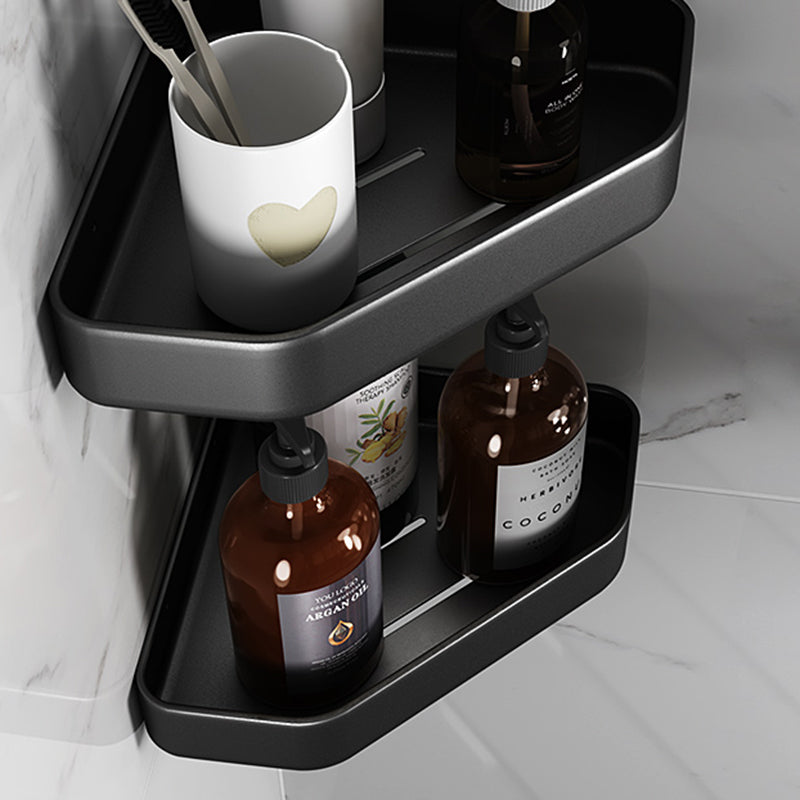 Maliben | Matt Black Bathroom Accessories Set Modern Anti-Rust 1/2/3-Piece Bathroom Shelf