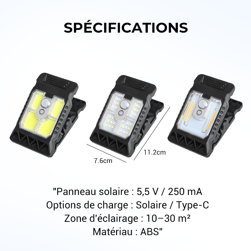 MAliben | Powerbeam Solar-Clamps-Boost — Turn Dark Corners Into a Cozy Oasis Full Of Light And Protection!