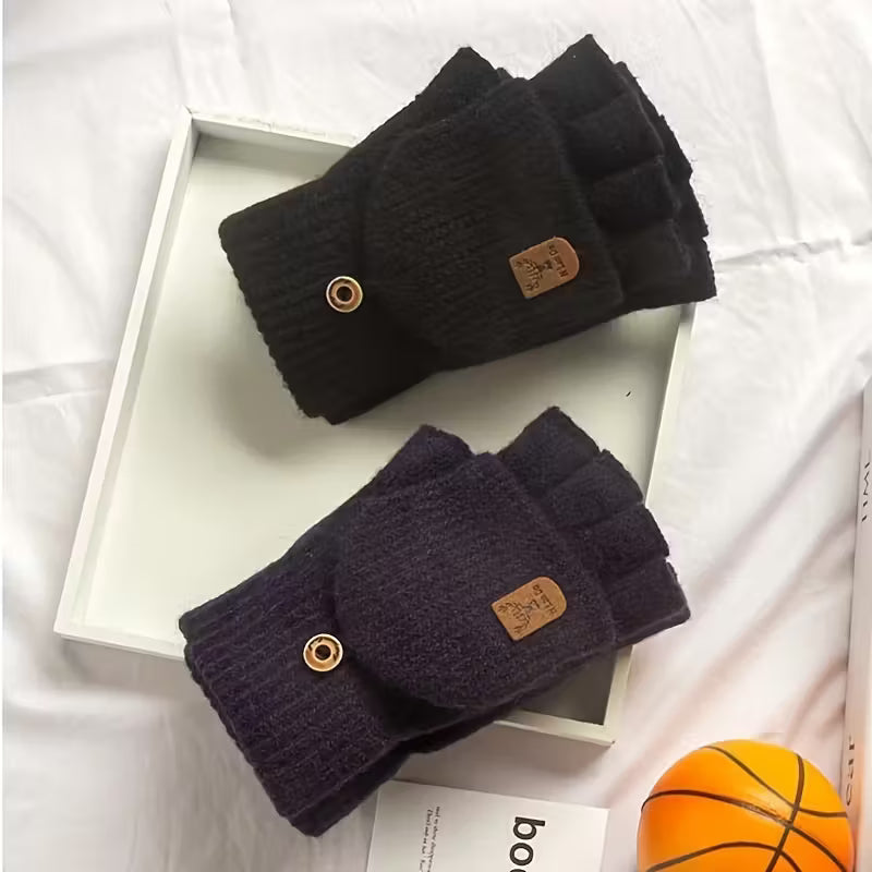 Maliben | Men's Winterpro Fingerless Gloves – Thick, Warm And Comfortable