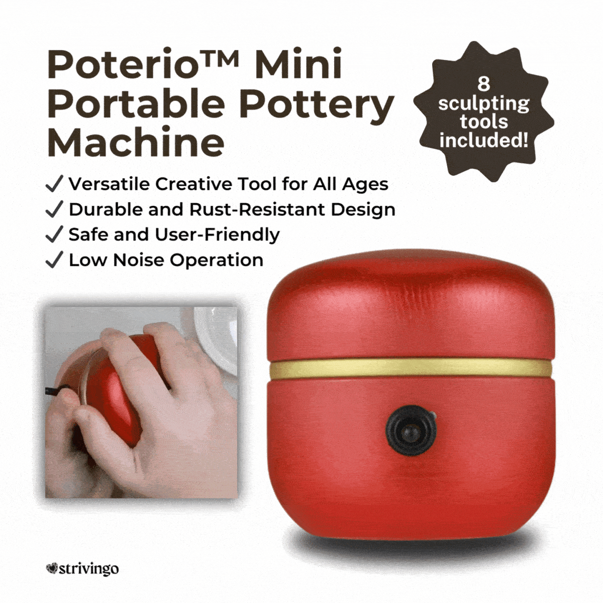 Maliben | Fire Forge Mini Pottery Machine — CreAtive Freedom And Relaxed Masterpieces Right at Home