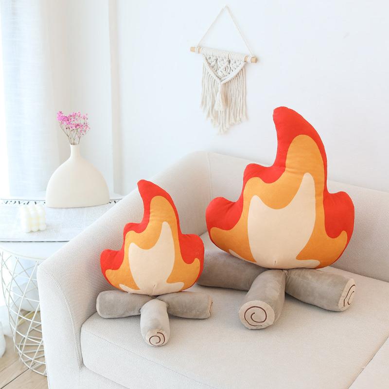 Maliben | Fire Plush Decorative Pillow