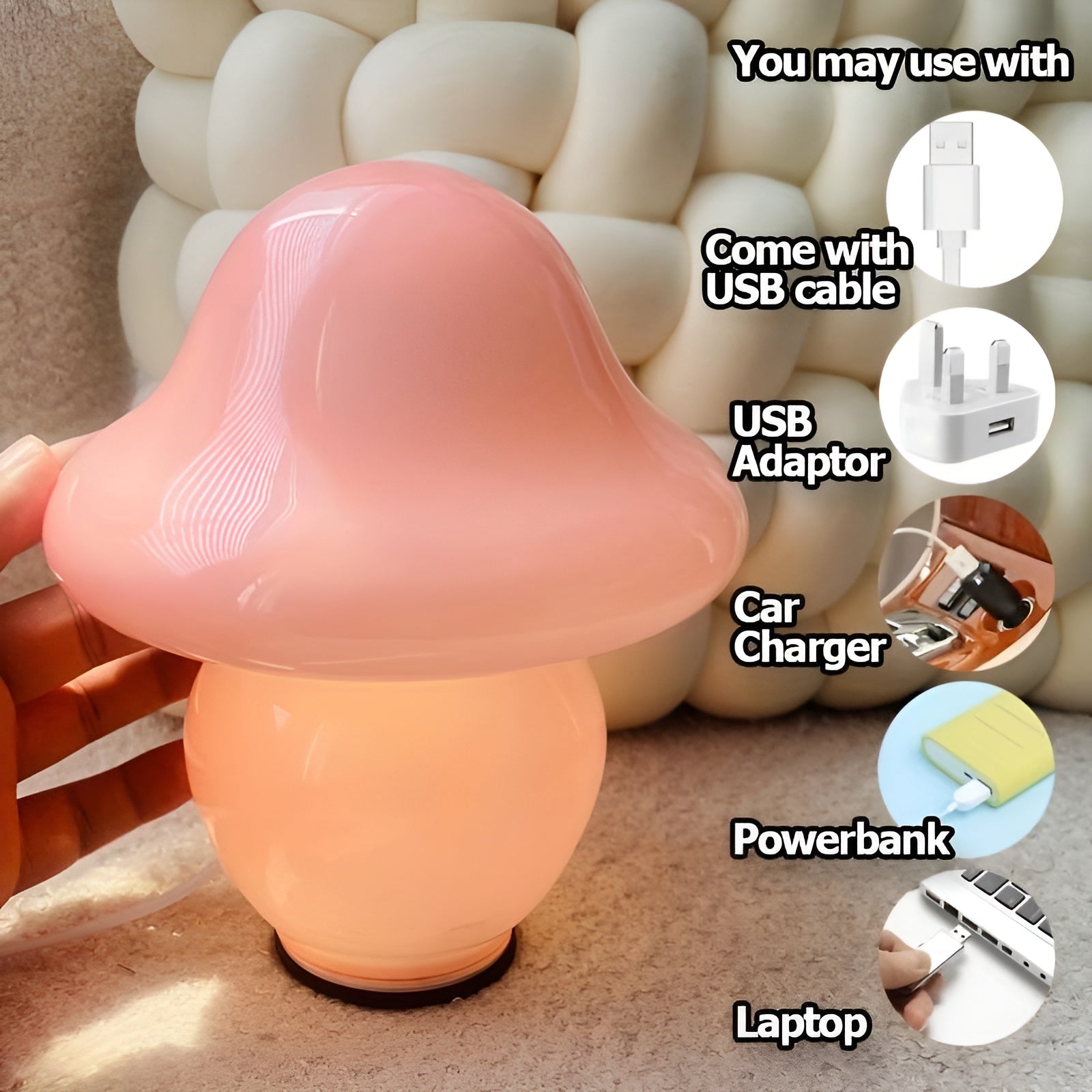 Maliben | Mushroomdream Lamp – Enchanting Glass Lighting With Mushroom Pattern