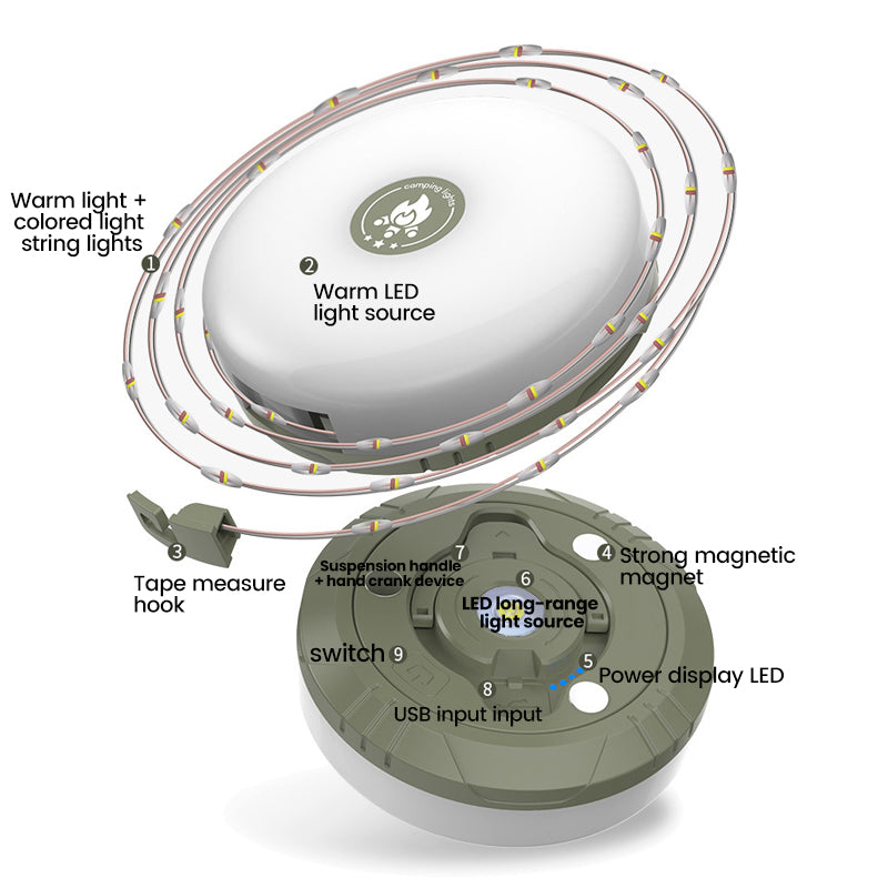 Maliben | Waterproof Portable Stowable String Light