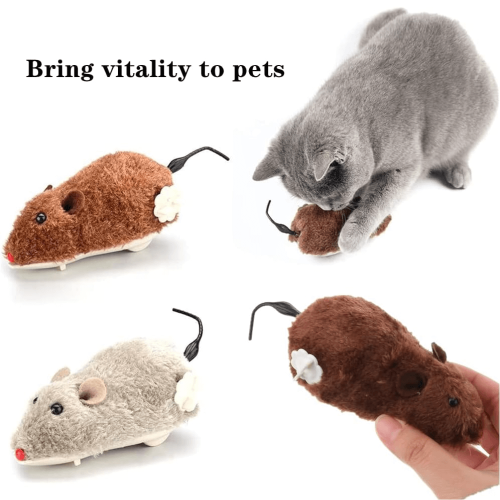 Wind-Up Interactive Cat Mouse Toy