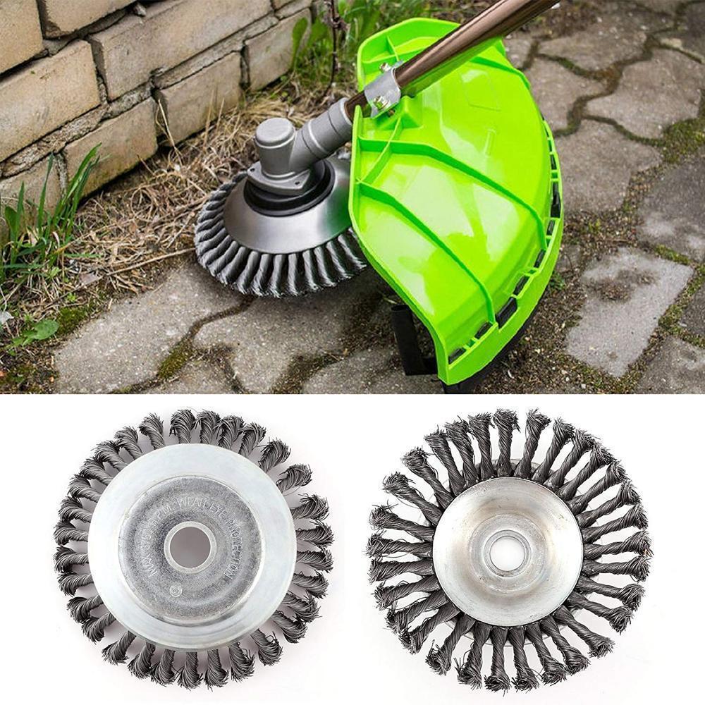 Maliben | Round Twist Wire Wheel Brush For Brushing / Weed Cutting