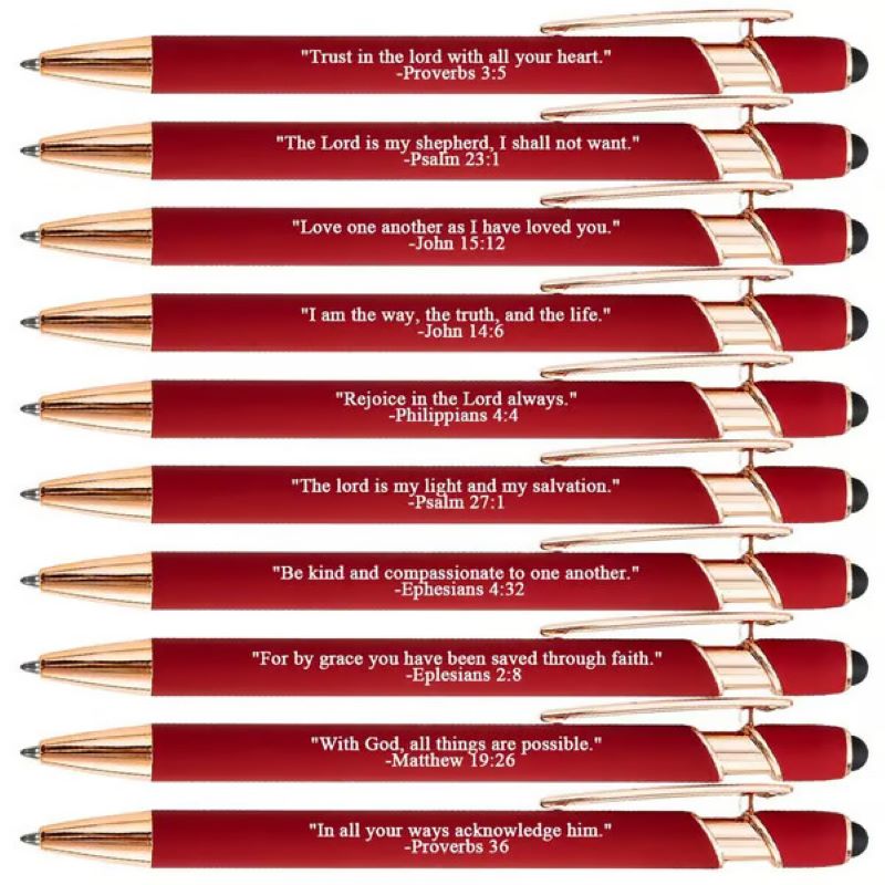 Maliben | ️Premium Comfort Bible Verse Pens – 10 Pcs