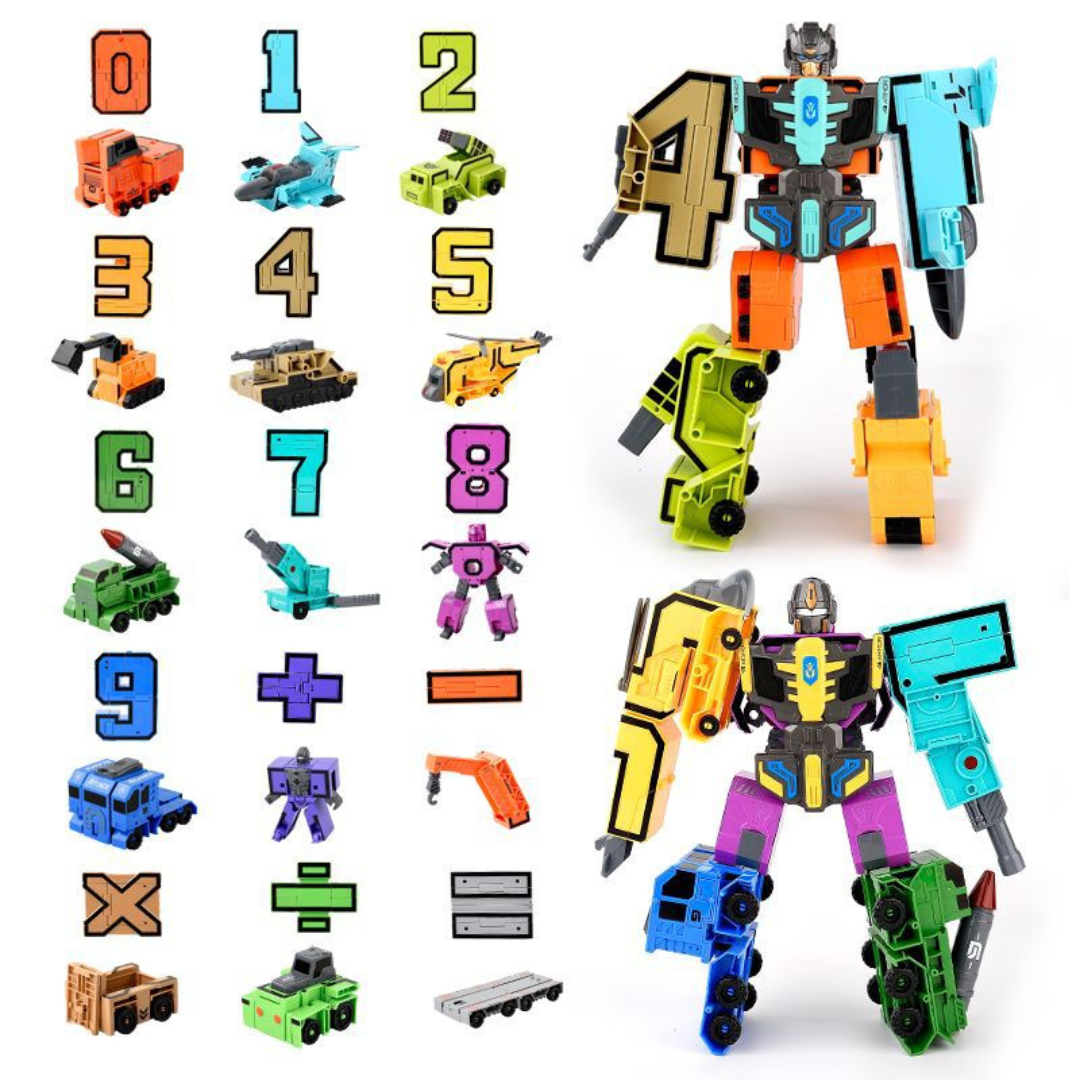Maliben | Foldable Number Vehicle Kids Toy