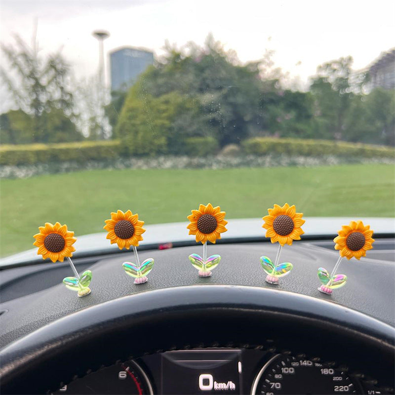 Maliben | Cute Sunflower Car Ornament