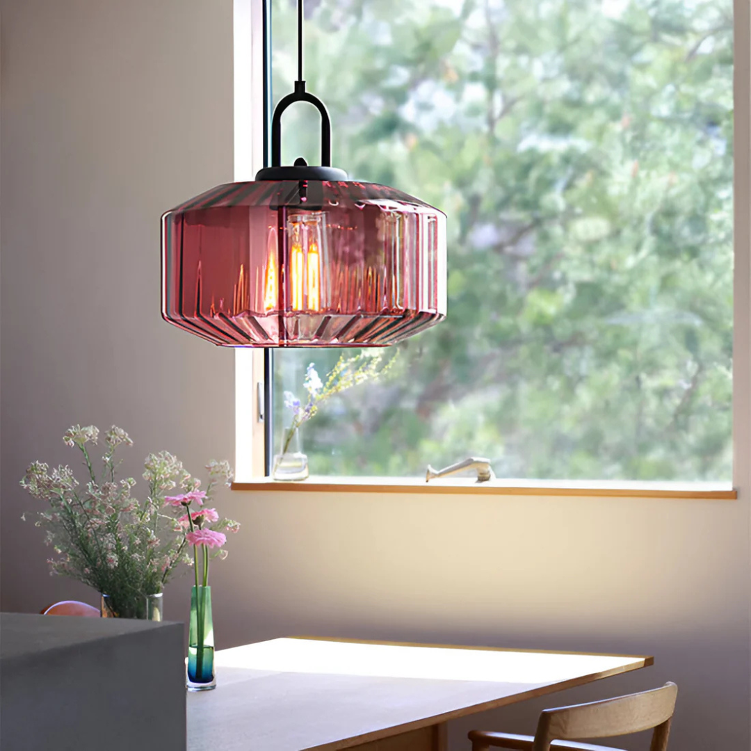 Maliben | Retro Colored Glass Pendant Lamp