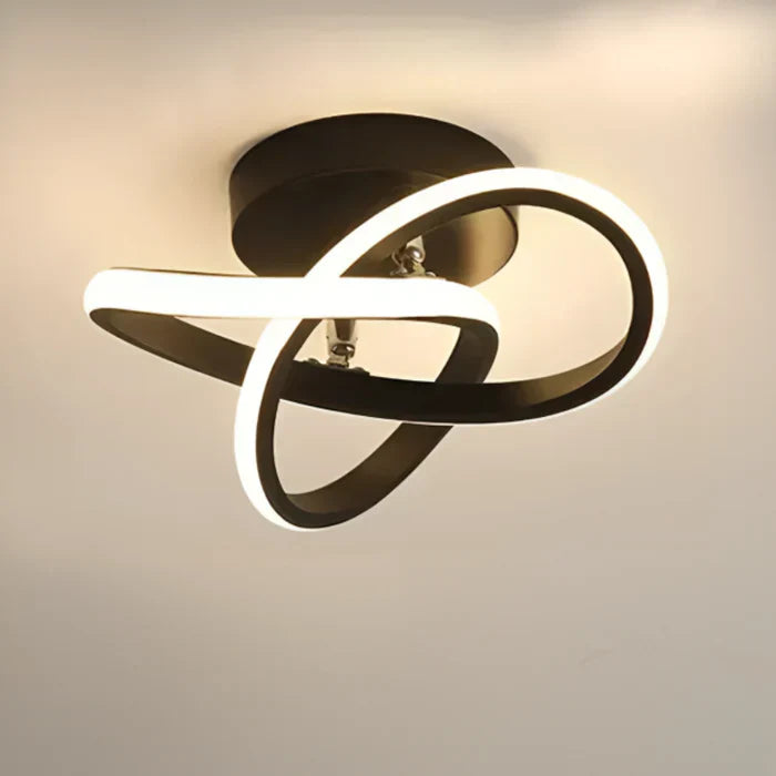 Maliben | Modern Led Ceiling Lamp With Double Ring Design - Twilight Rings